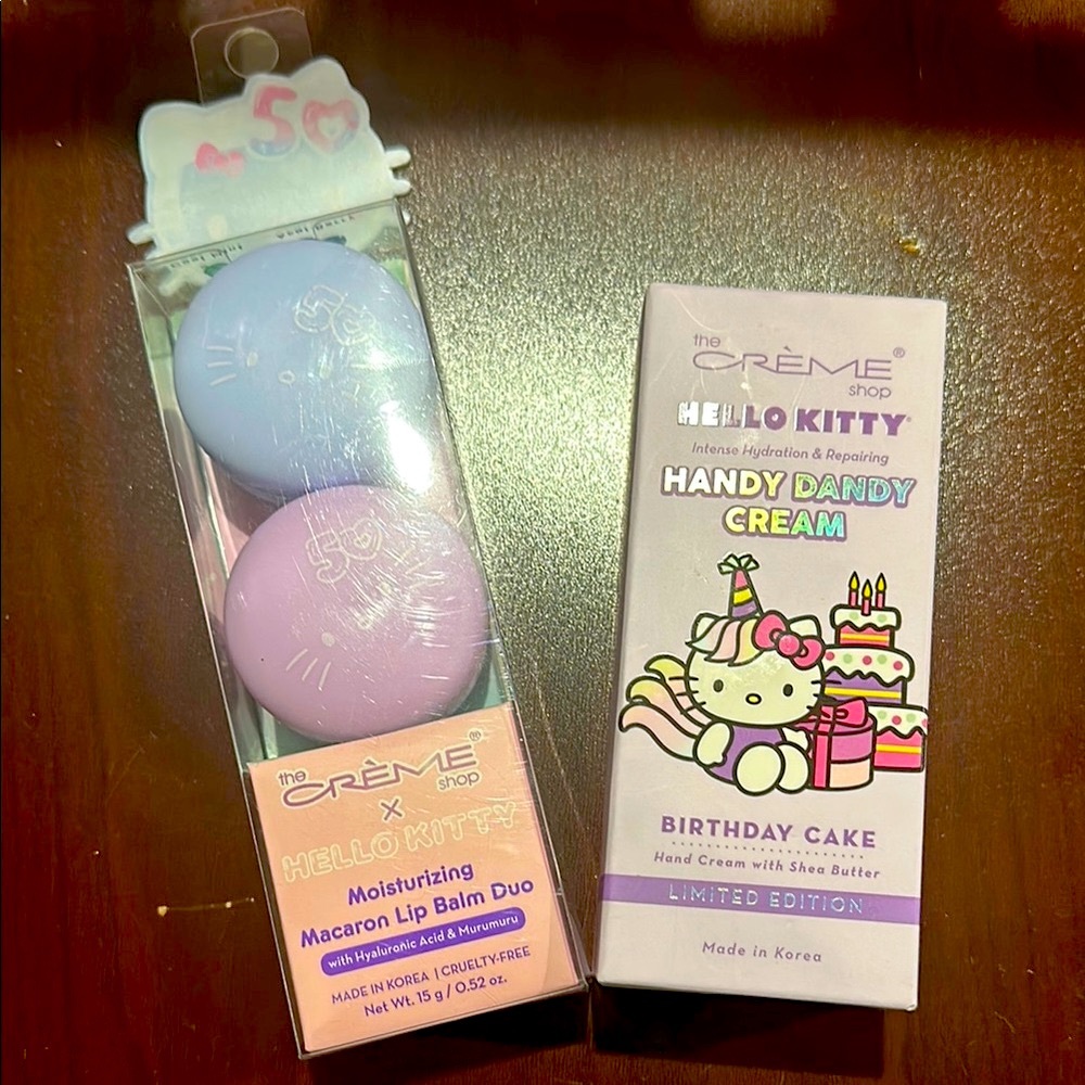 The Crème Shop x Hello Kitty Lip Balm and Hand Cream Set